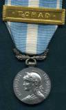 Колониалная медаль с планкой Чад